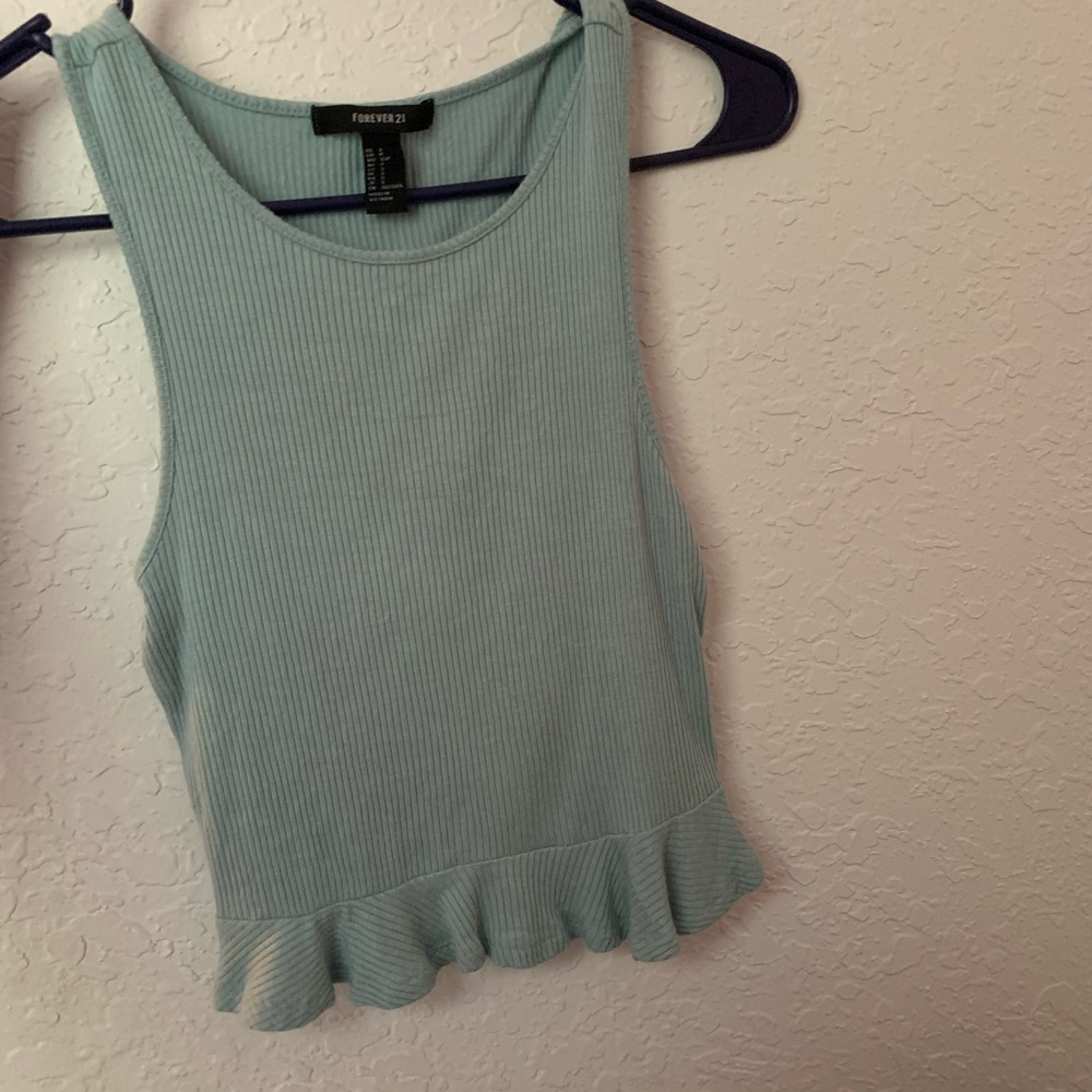 Mint green tank top